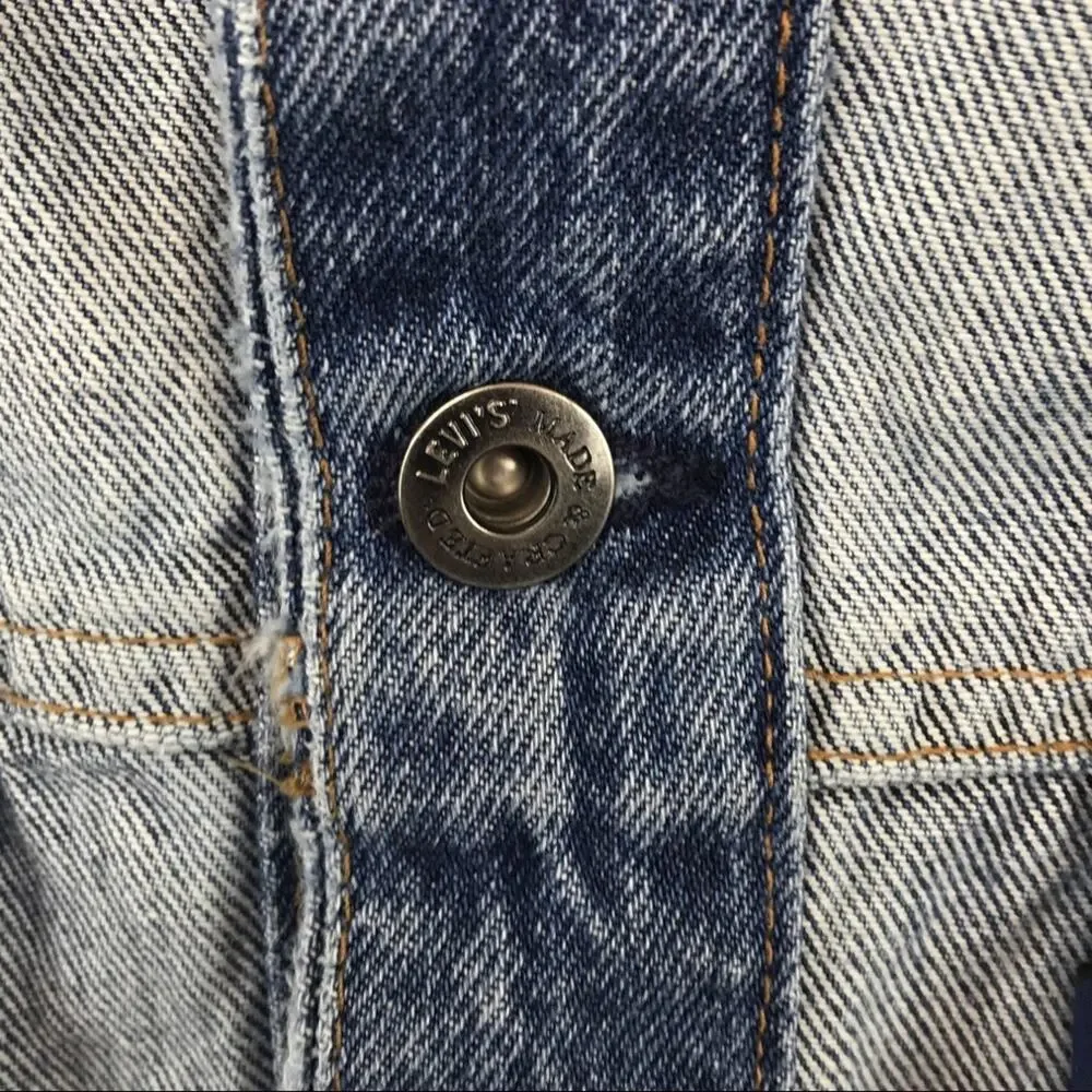 Levi's NWT Denim Trucker Jacket Crafted Oversized Inside Out XS/S